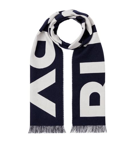 burberry logo jacquard scarf